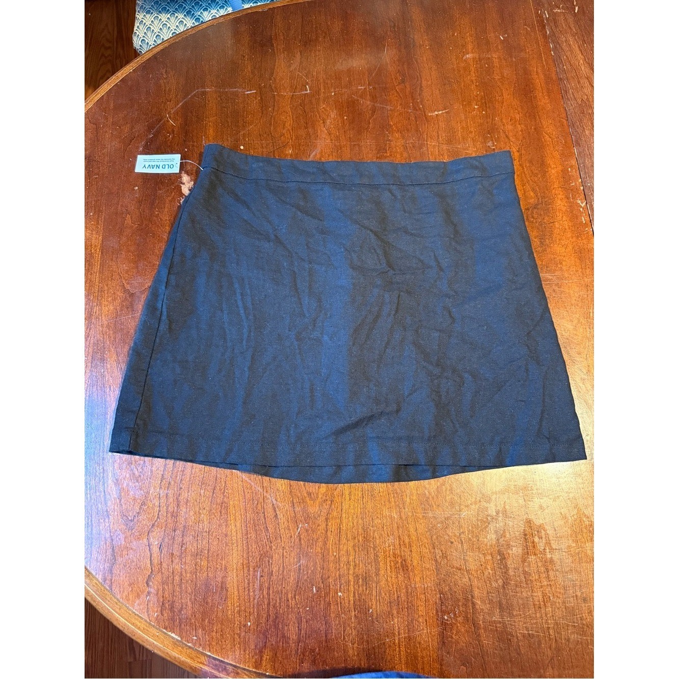 Old Navy Black Mini Skirt Linen Blend – Classic A-Line