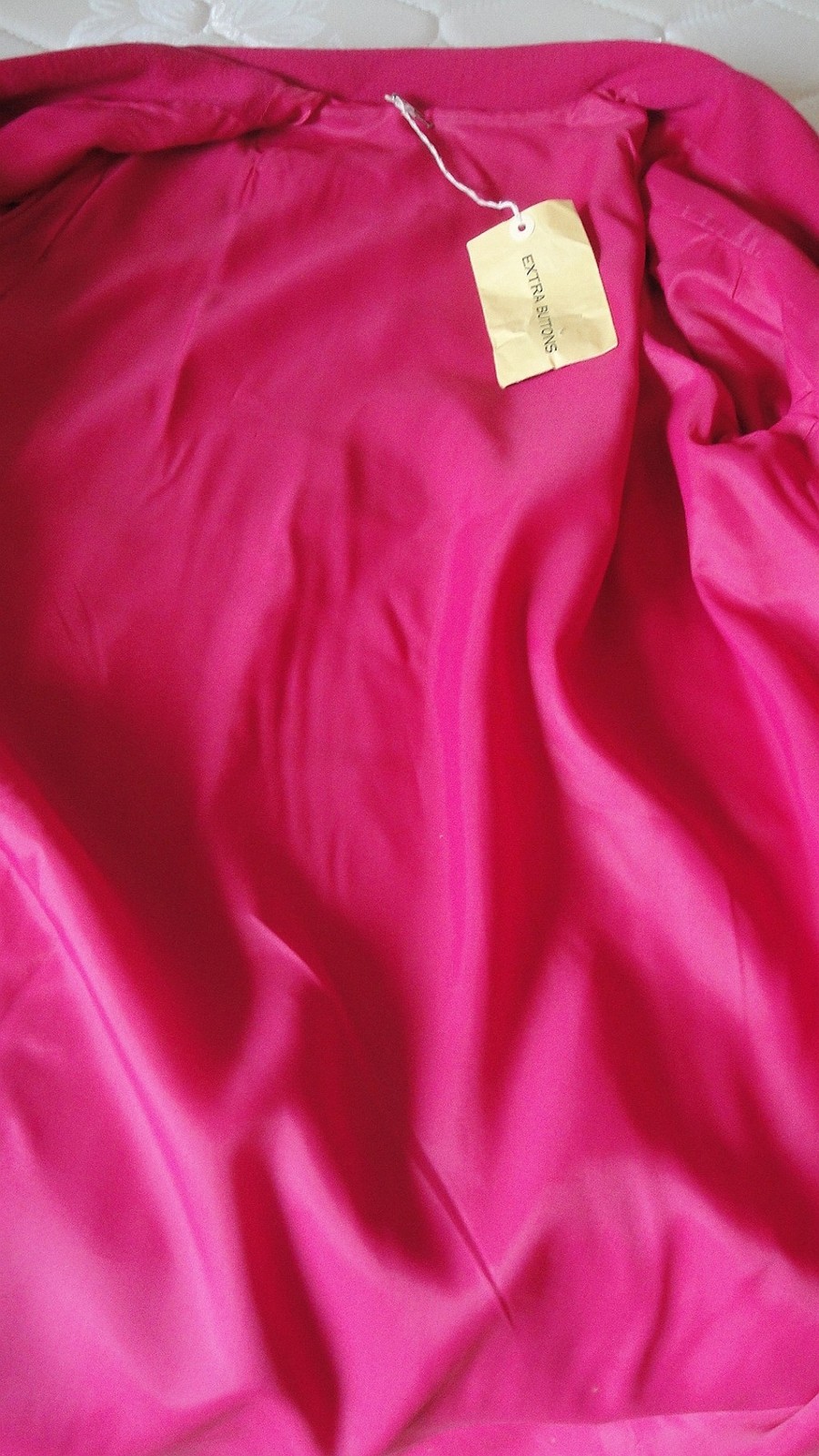 Vintage Magenta Unstructured Wool Knit Coat B44