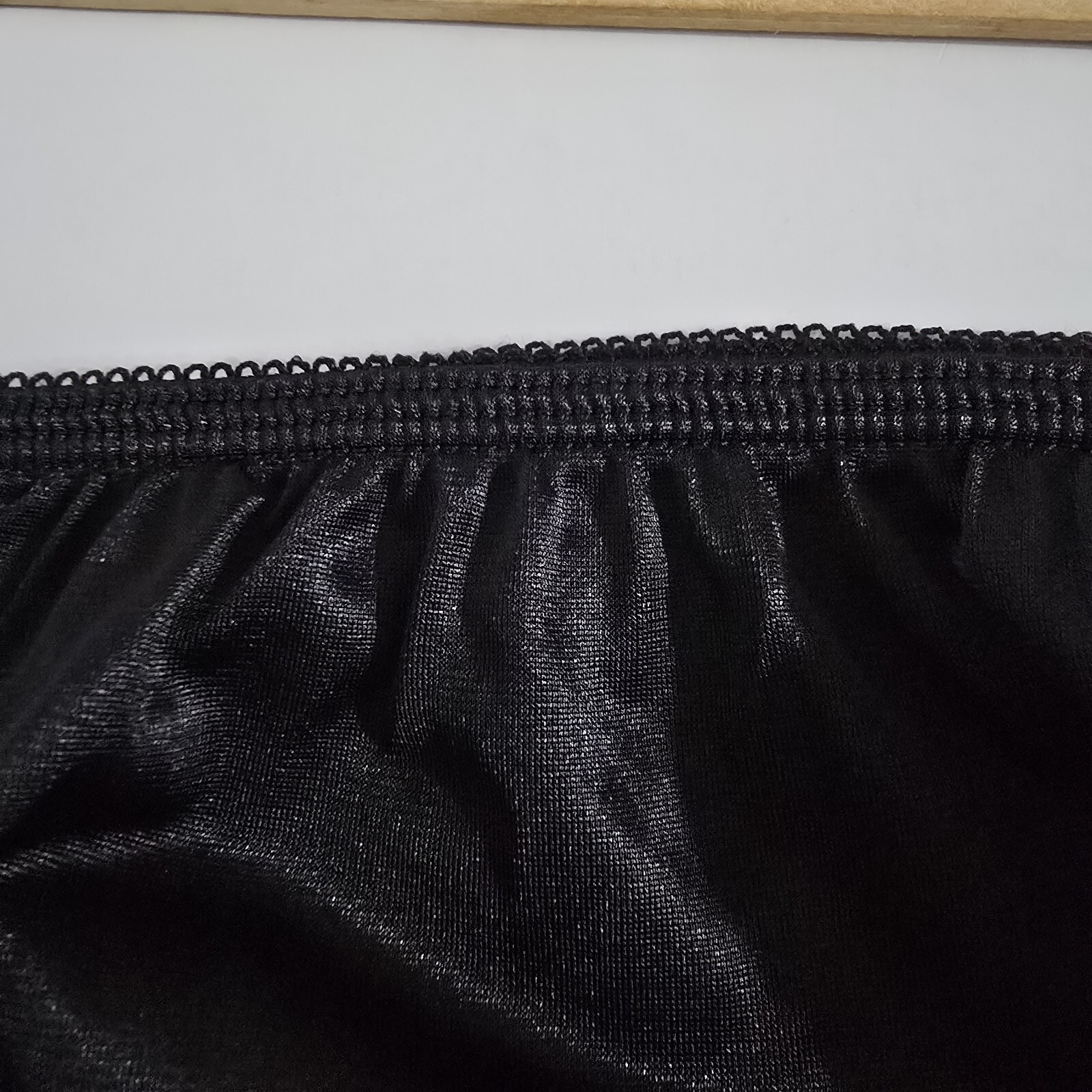 Vtg Briar Creek Black Slip 26/28 Waist 39/41 Nylon Tricot Antron III Non Cling