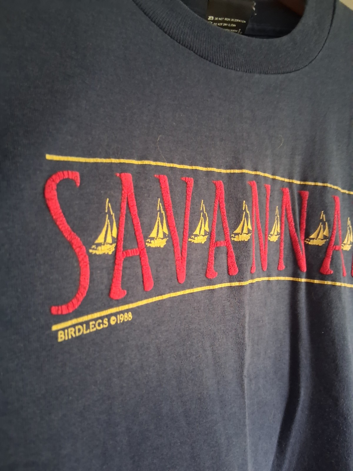Vintage Savannah Georgia T-Shirt Screen Stars Size Small