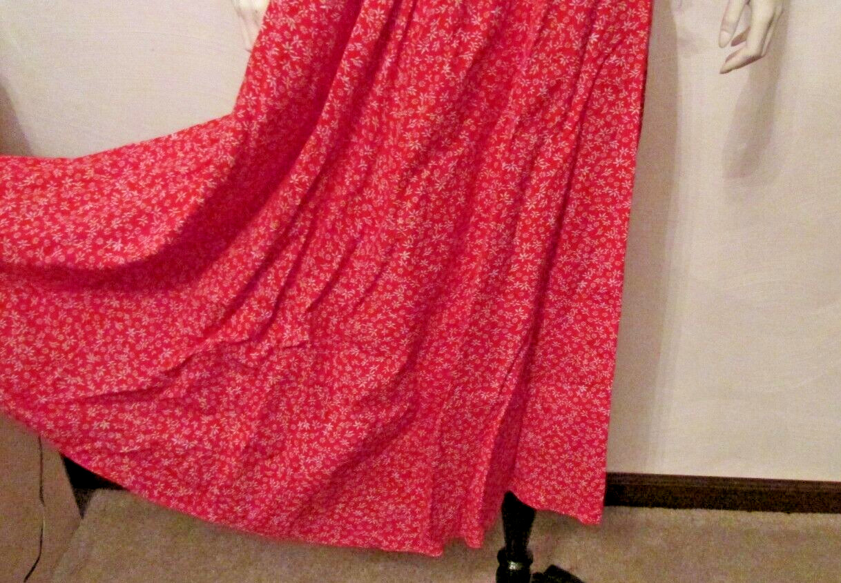 Carol Anderson Floral Rayon Belted Secretary Tea Garden Party Dress 2 USA made