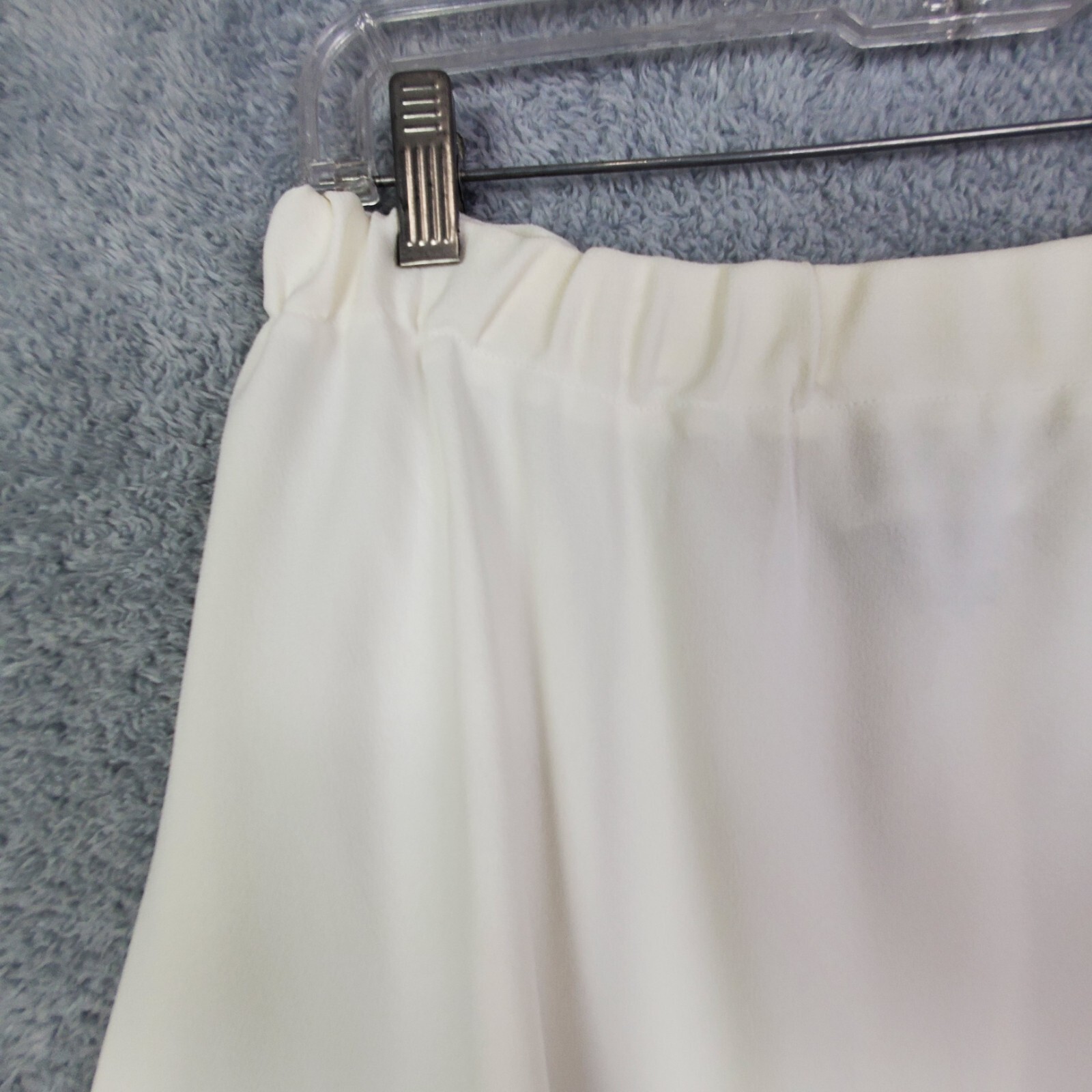 Vtg 80s Allison Woods Skirt Suit Sz 18 White Single Breast Jacket Flared Skirt