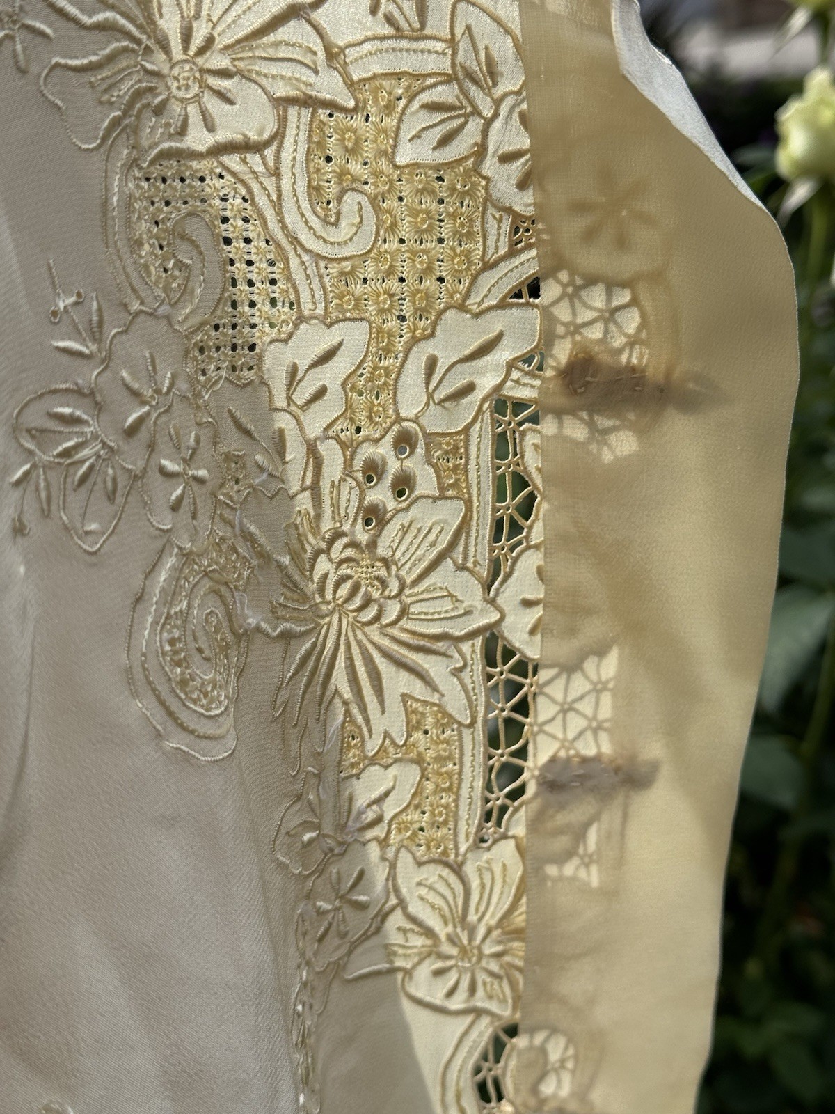 VTG Silk Master Hand Embroidered Chinese Blouse Mandarin Collar Size 36 Unworn