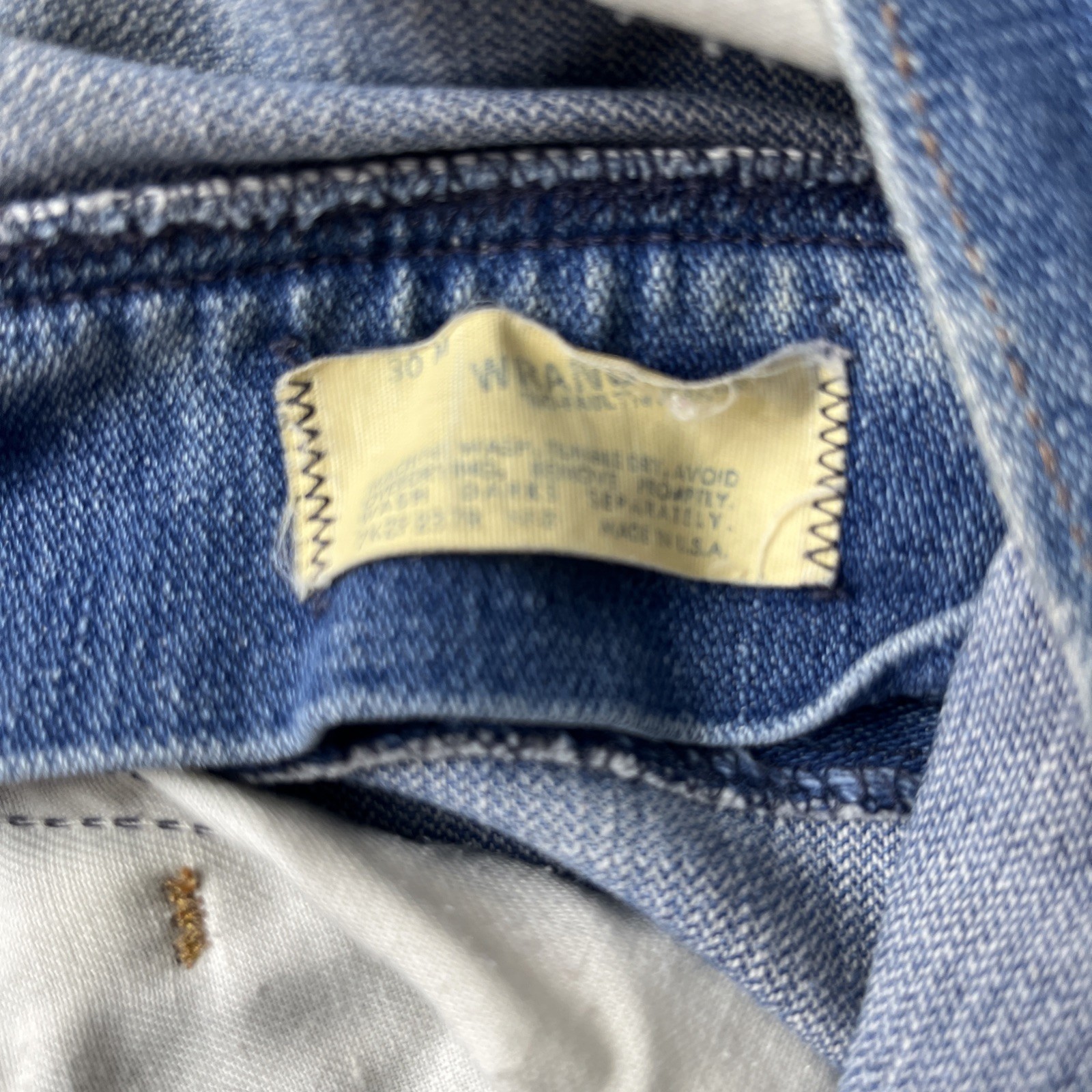Wrangler Woman’s Vintage Jeans 1970s No Fault Jean 30m USA Made 28×27