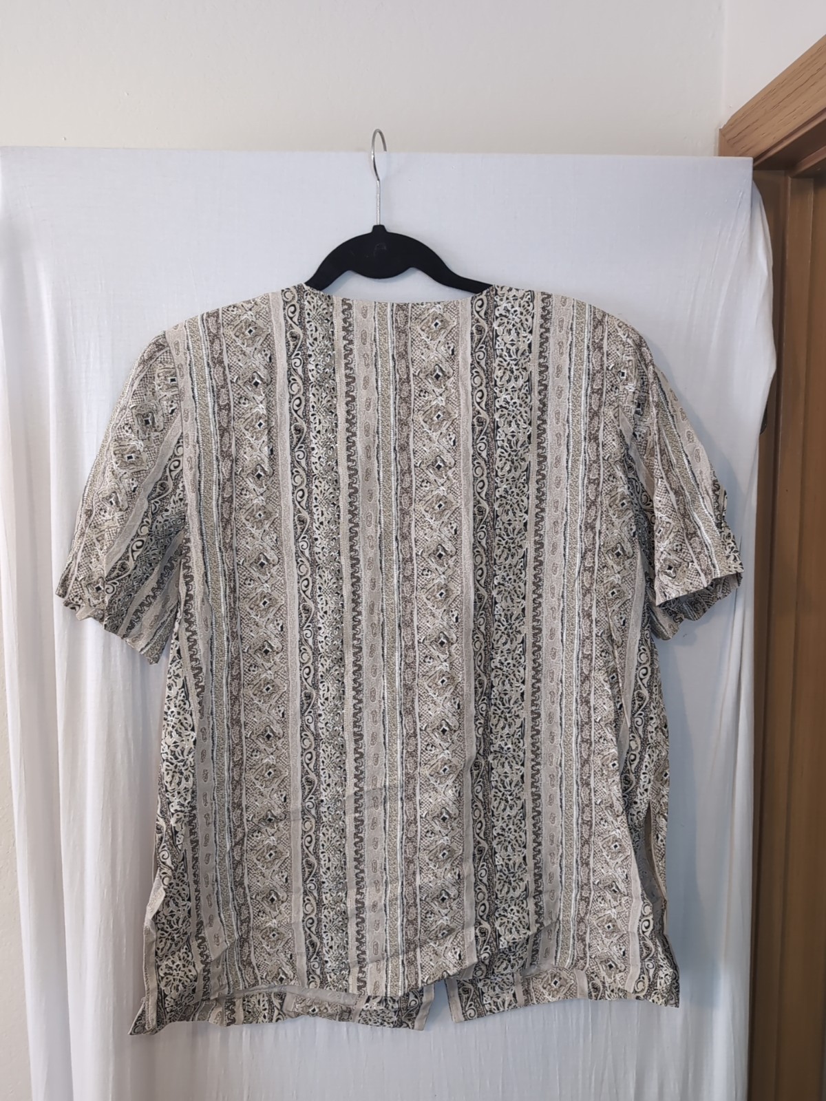 Vintage 80s Reina Industries 14P Button Up Striped S/S Shirt