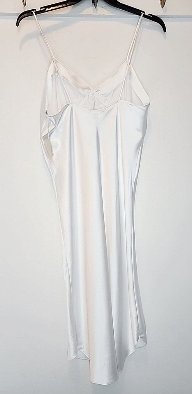 NWT VTG Intimo Amore Slip Dress Bridal White w/Sequin Chemise Y2K Women’s LARGE