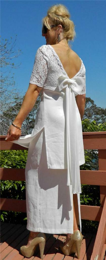 VINTAGE Mr K by Mr K & Co 1970s-80s Original Glamour Retro Wedding Dress