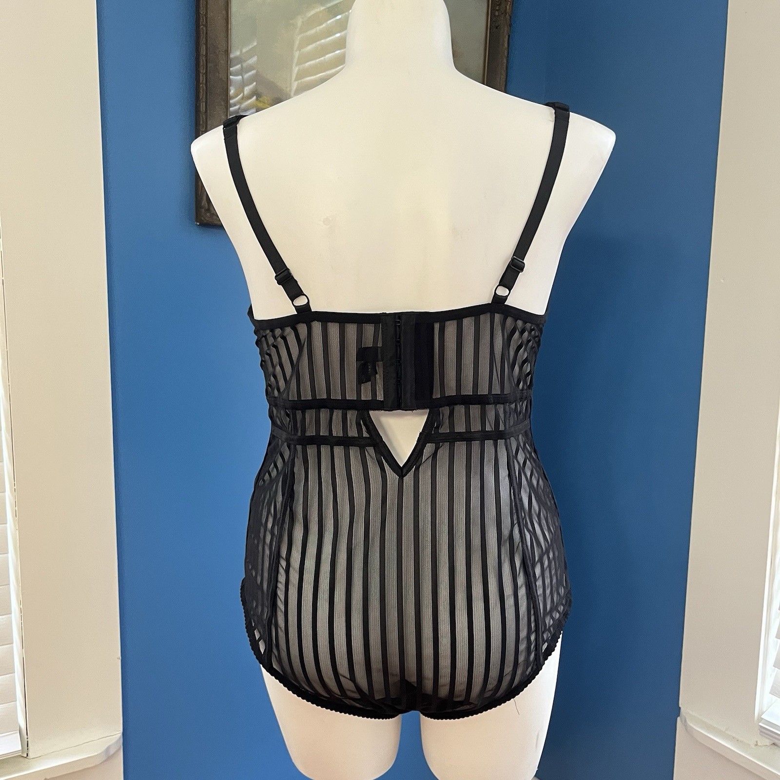TORRID CURVE Bodysuit Teddy Sheer Stretch Mesh Underwire Sz 2XL Curvy Plus