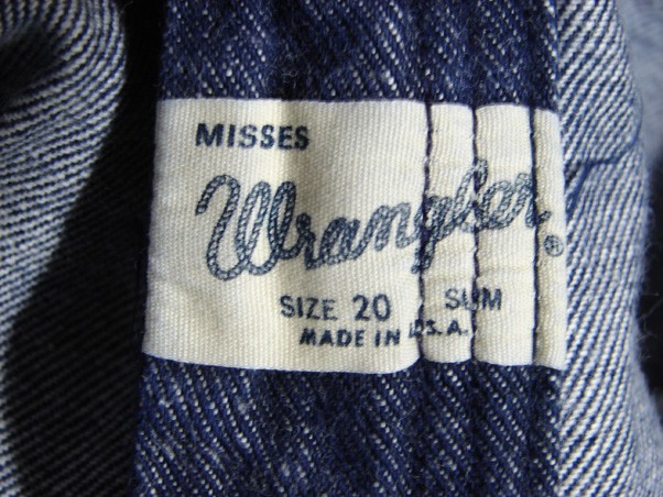 SB17413 VINTAGE 1970s **WRANGLER** RELAXED FIT WOMENS JEANS sz20 SLIM DARK BLUE