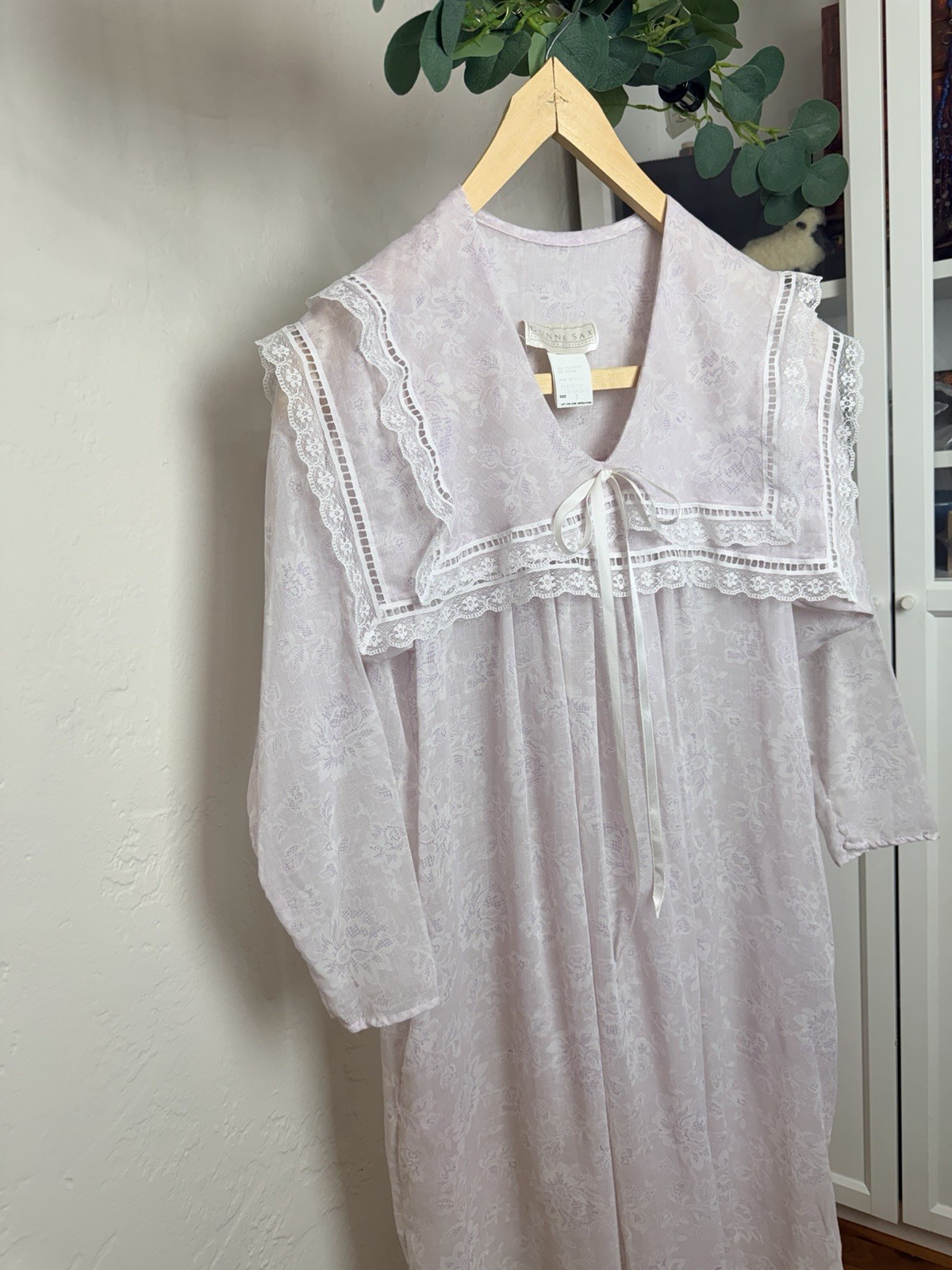 Vintage Gunne Sax by Jessica McClintock Pink Floral Nightgown | Cottagecore Sml