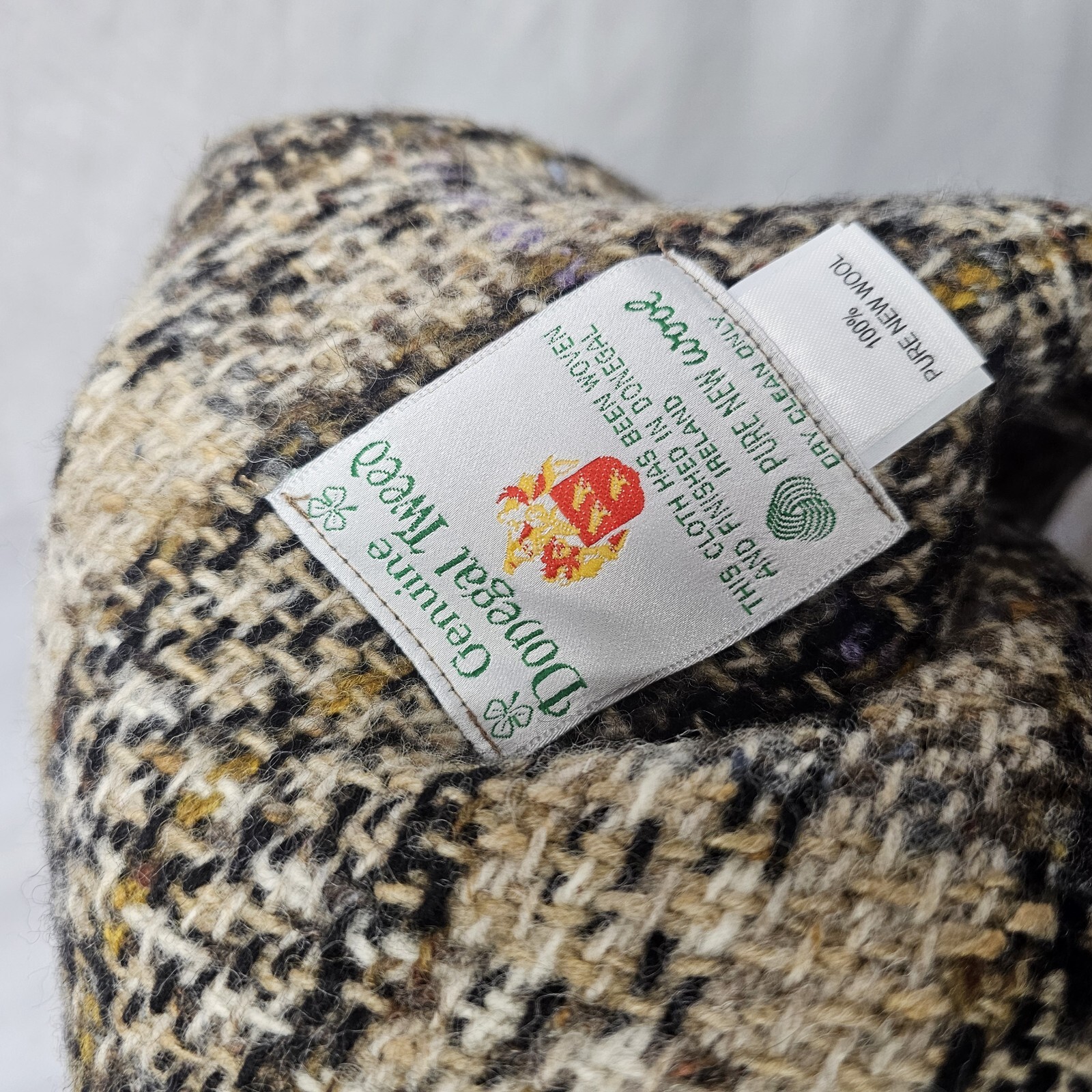 Vtg Jimmy Hourihan Coat Size M Donegal Tweed Pure New Wool One Button