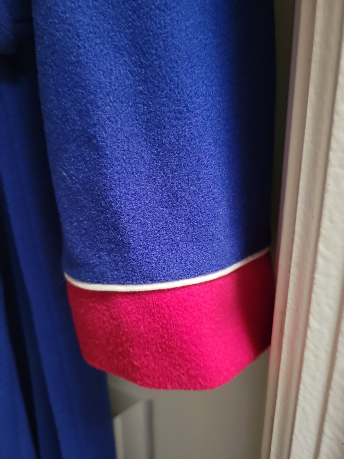 Vintage Robe Housecoat Tie Wrap Long It’s A Charm Women’s Medium Blue USA Made