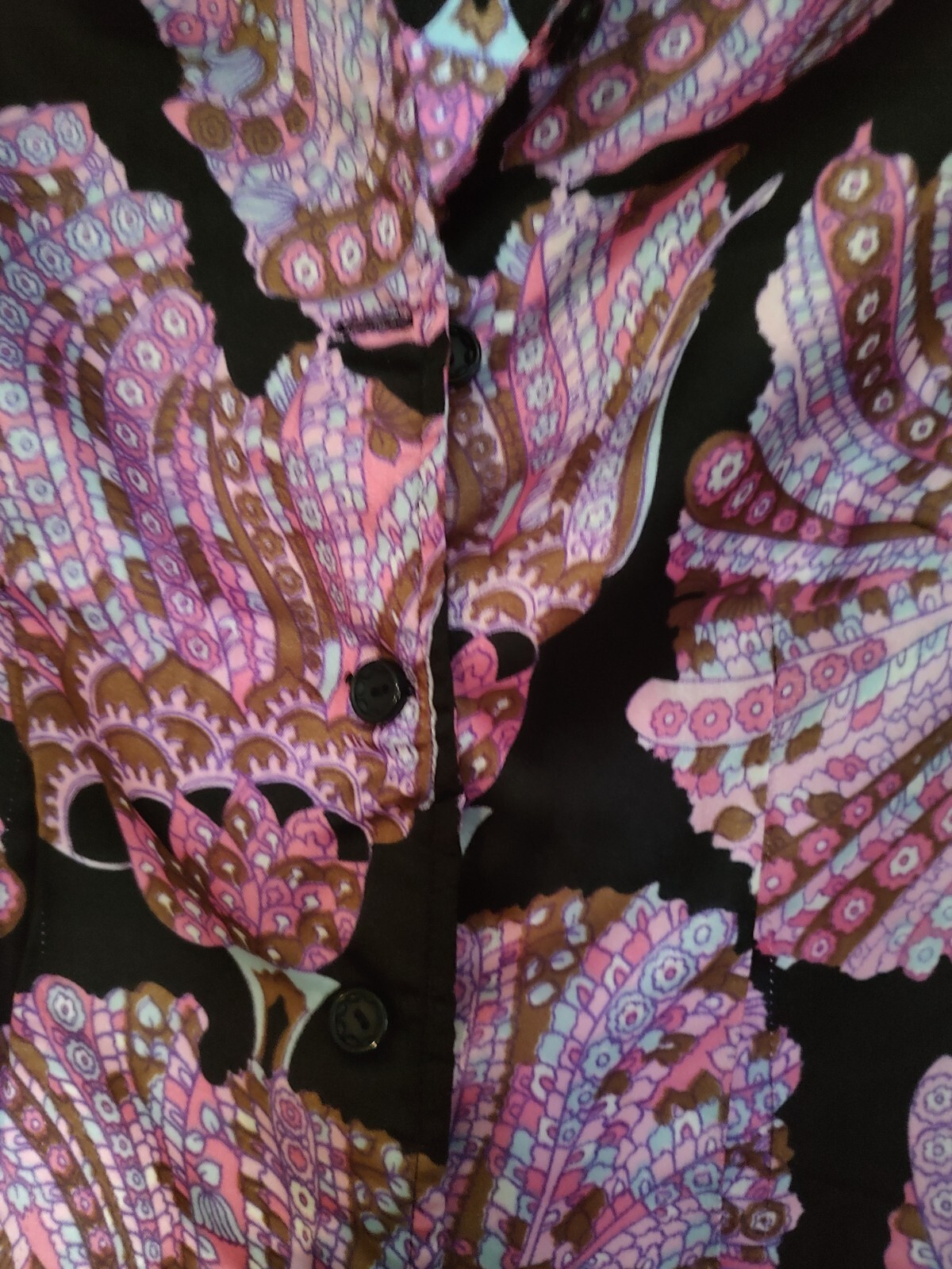 Vintage Women’s 60s 70s Paisley Gogo Mod Disco Hippie Dress Size 6/8