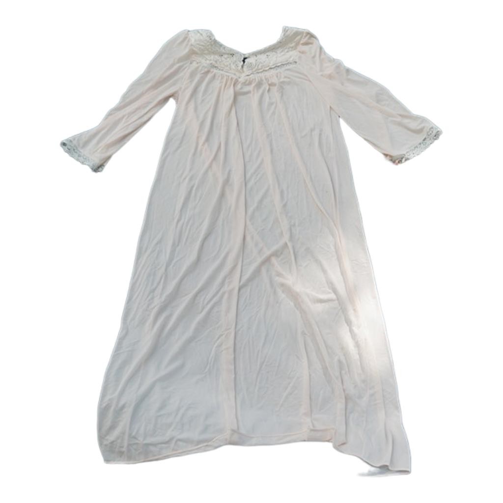 Lorraine Nightgown Women Embroidered Flowers Size M