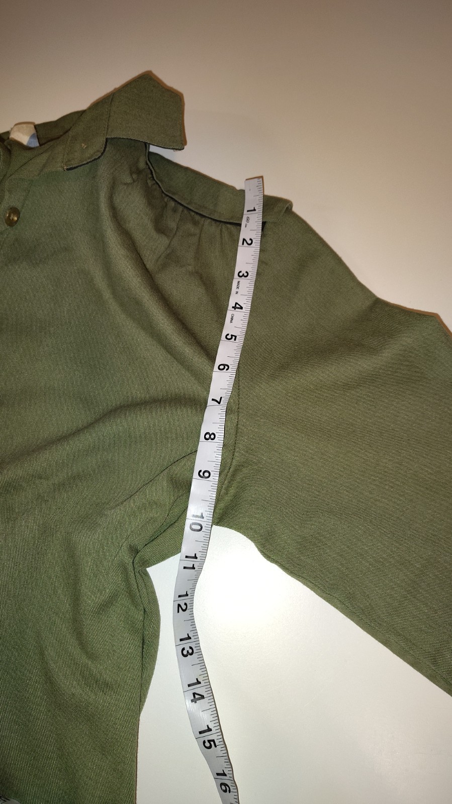Vintage 1940’s Dana’s Green Military Utility Midi Dress Super Rare