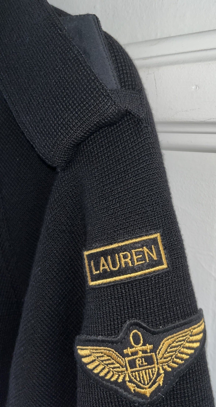 Vintage 80s Ralph Lauren Wool Military Thinsulate Bomber Jacket Talon Zip-Sz M