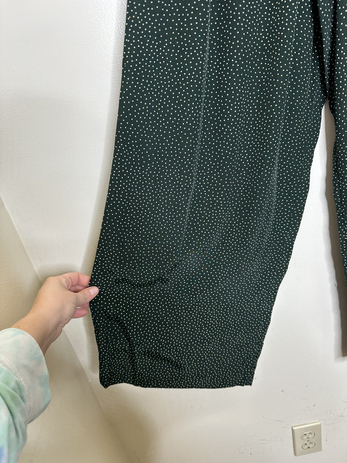 Vintage Best American Clothing Co Suit Top M Bottom Sm Green Floral Polka Dot