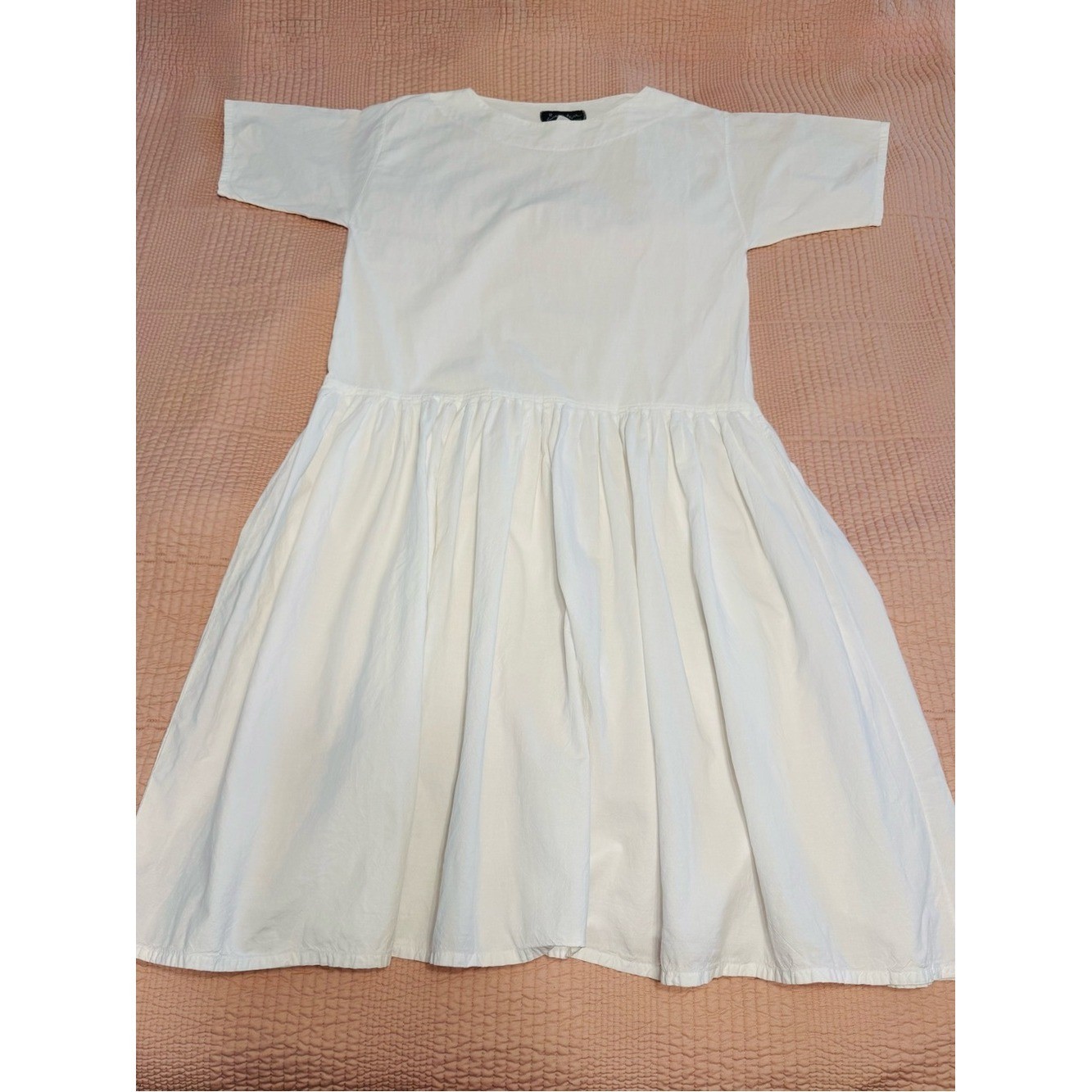 VINTAGE SERGE AZAR PARIS 80s White Drop-Waist Maxi Dress Lagonlook Romantic