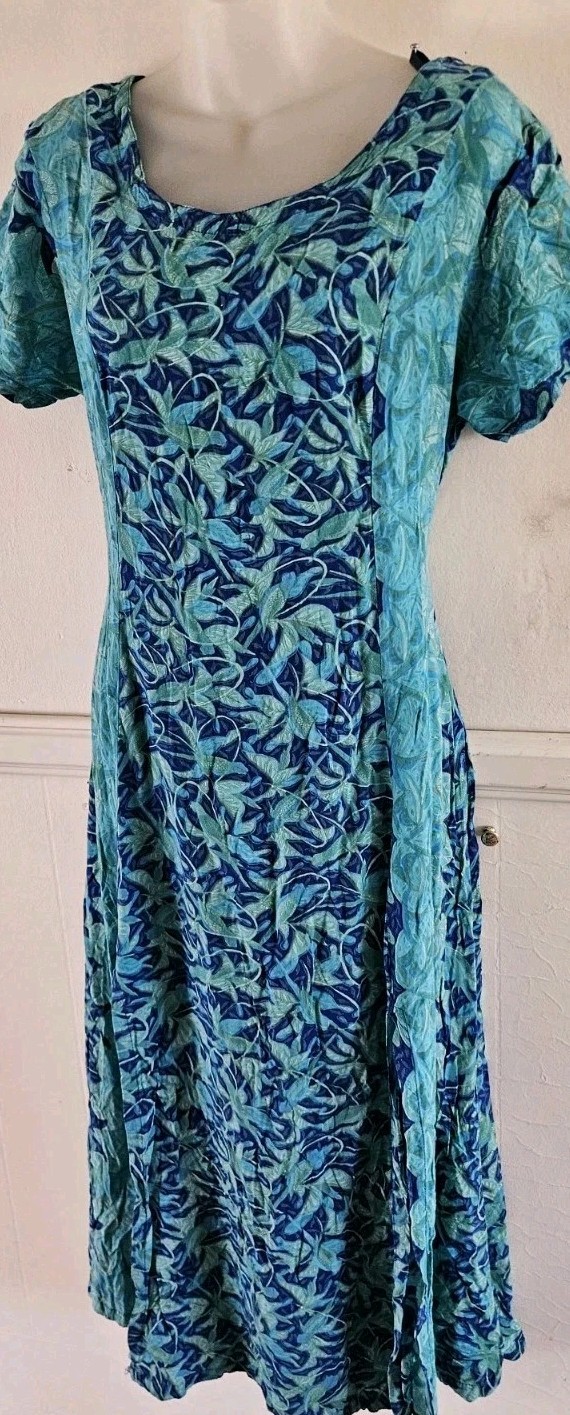 Vintage Rainbow Jo Womens Hawaiian Maxi Dress Sz Medium In Good Condition