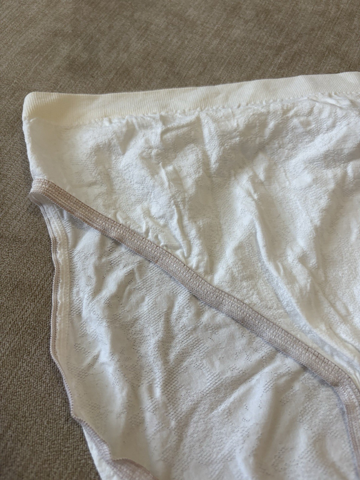 Vintage Delicates Nylon Microfiber Panties White Stretchy New With Tags Lg