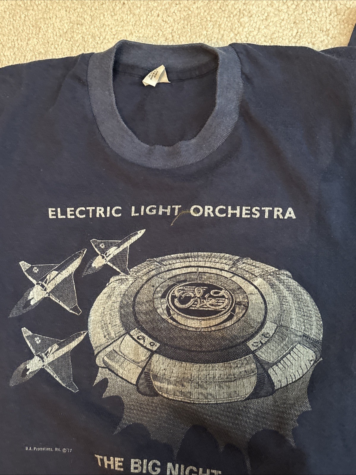 VTG 1978 ELO Electric Light Orchestra The Big Night Tour Shirt SZ M Made USA