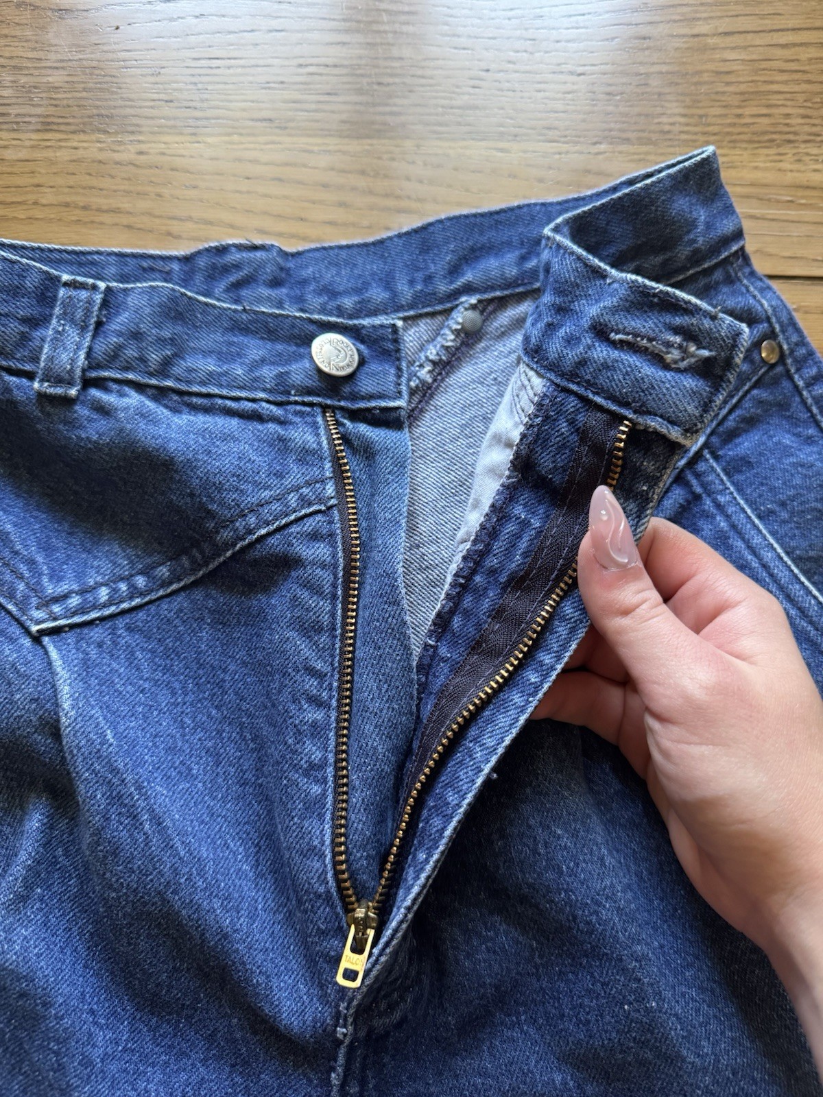 Ms Rocky Mountain Jeans Bareback Women Size 11/12 Mom Jeans Western Cowgirl VTG