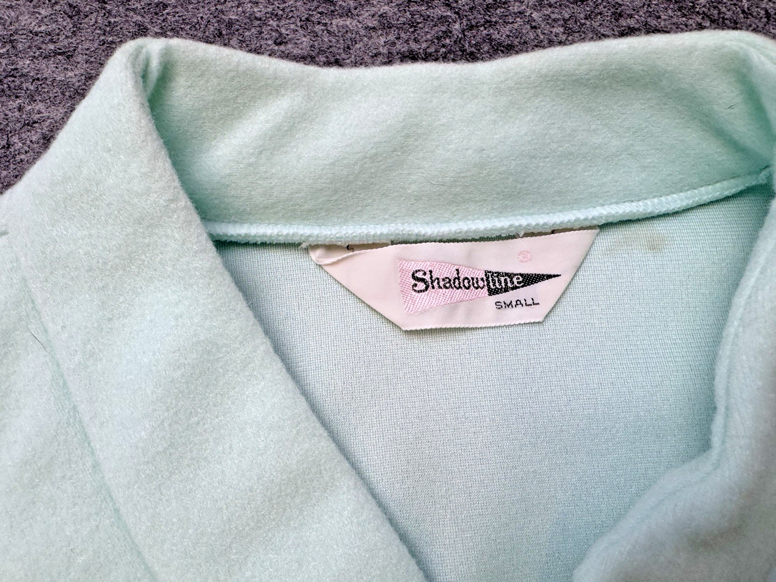 VTG Shadowline Fleece Bed Jacket Robe Embroidery NOS w/Tag 80’s Cottagecore S/M