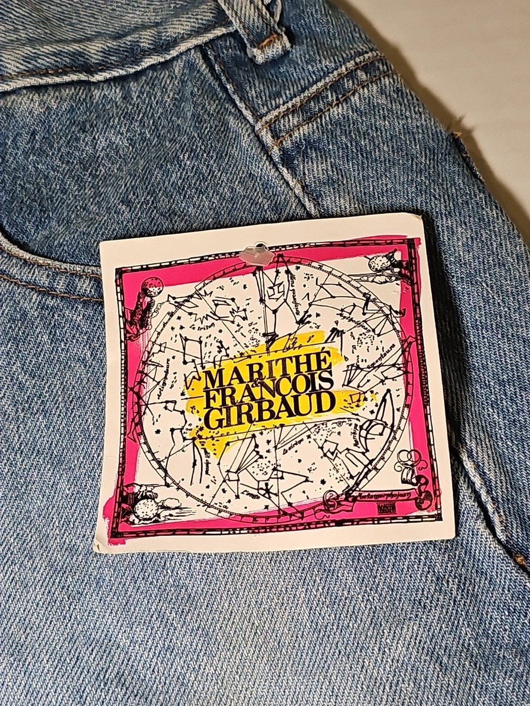 Vintage Y2K 1992 Marithe Francois Girbaud Shorts Womens 3/4 Black Denim USA NEW!
