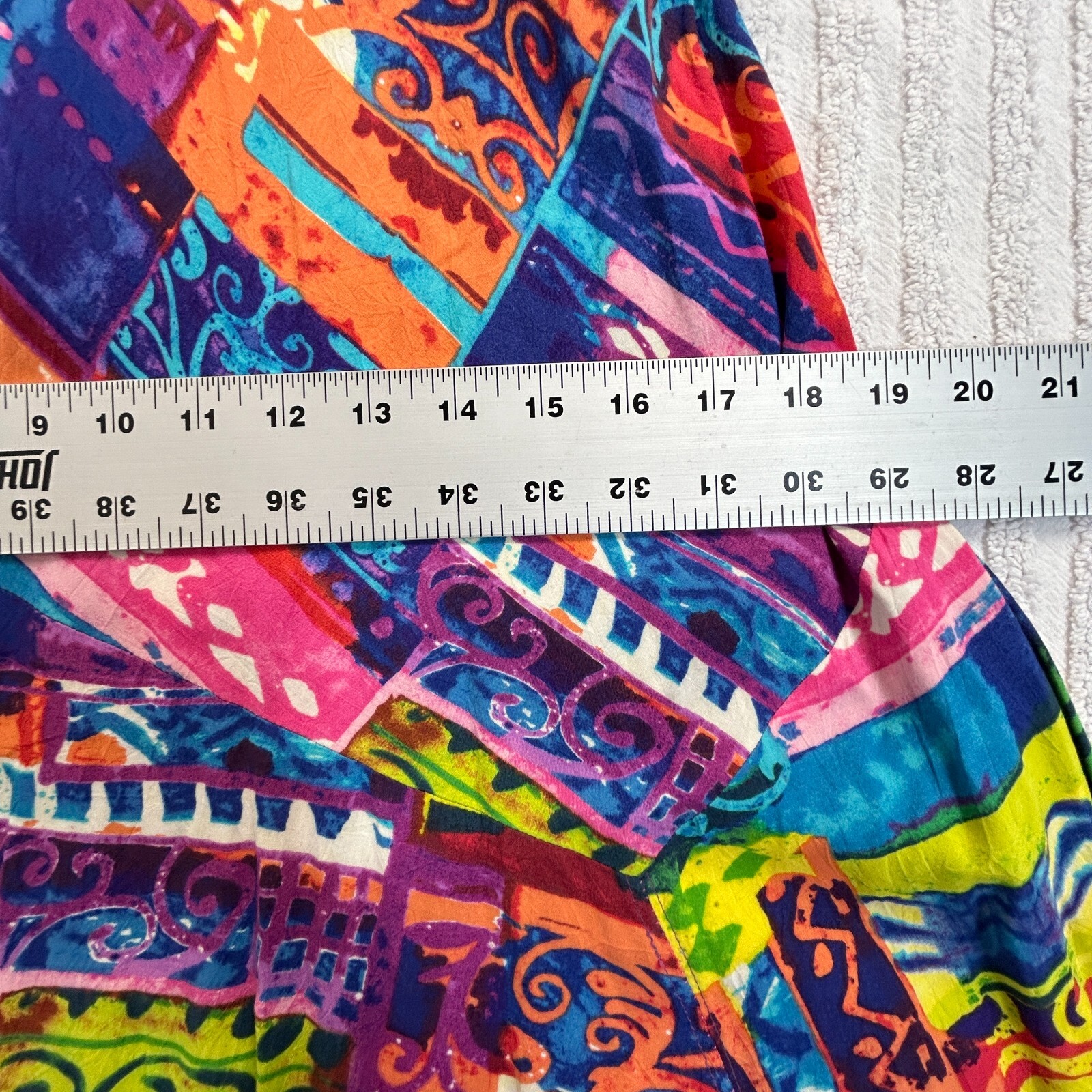 Vintage Jams World W331-Harm Harmony Maxi Tank Dress Small Multicolor Sleeveless