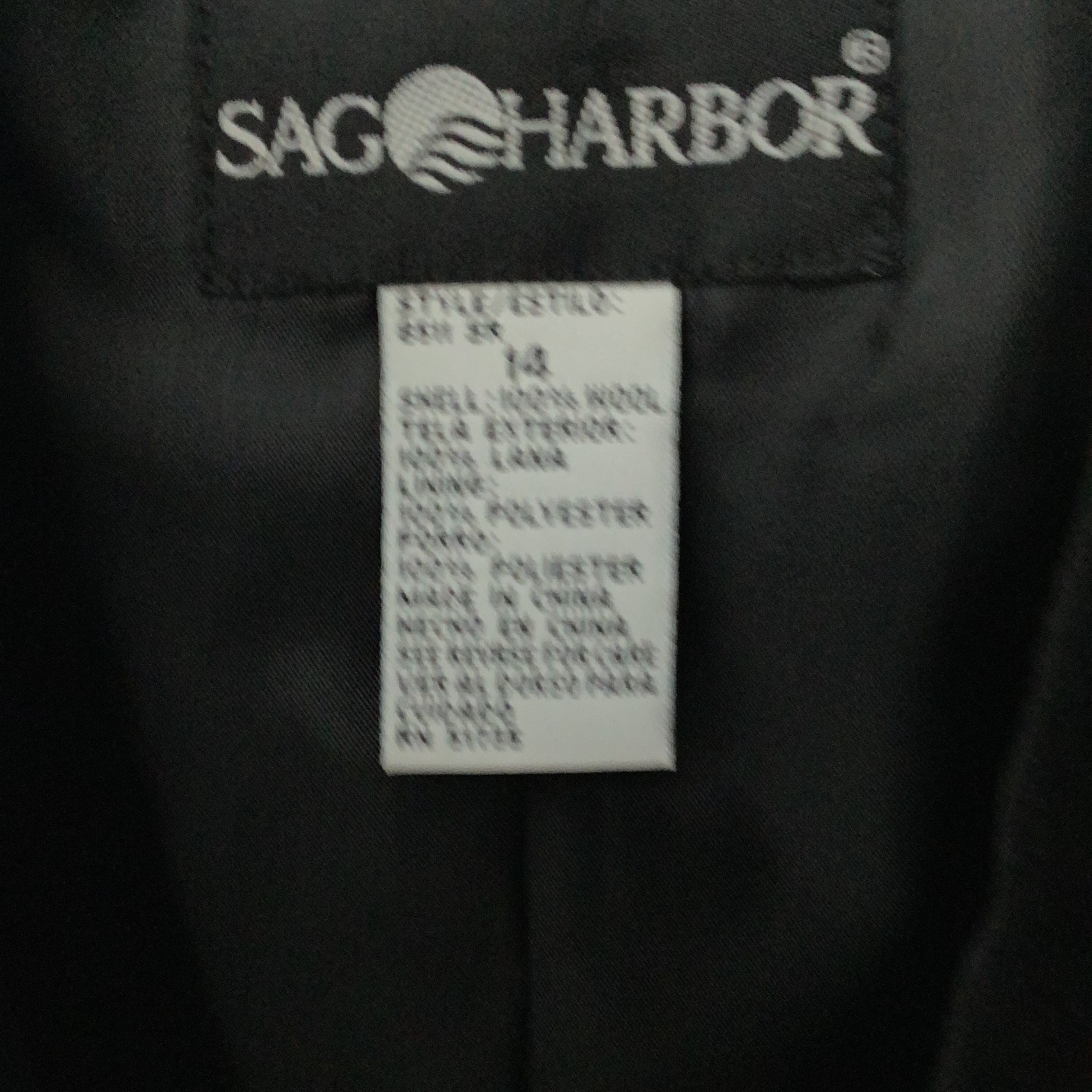 Vintage Sag Harbor Tailored Vest 90s Career Wear Velvet Trim Structured Top Y2k