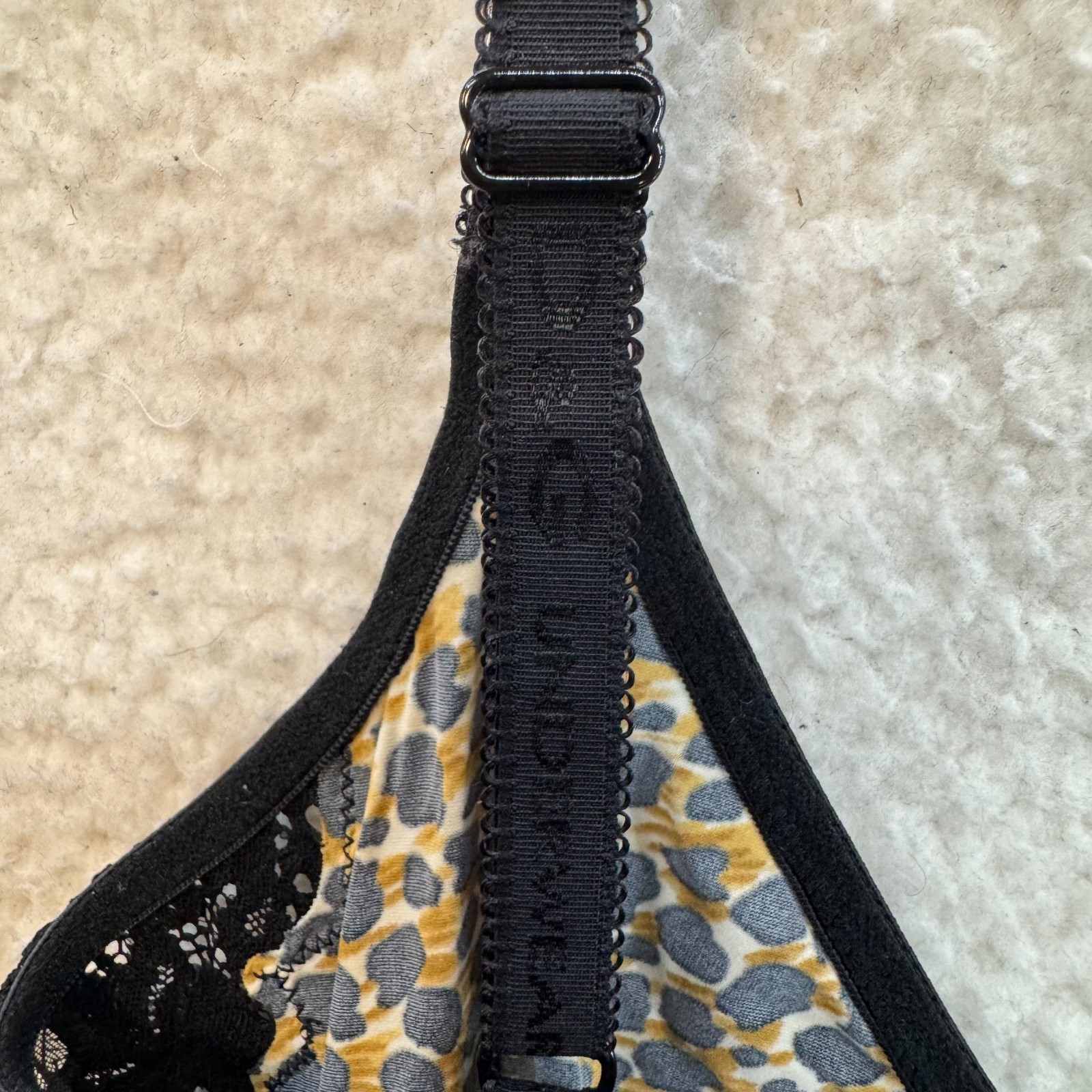 Y2K Vintage Dolce & Gabbana Mini Slip Dress XS Black Leopard Cheetah Sheer Mesh
