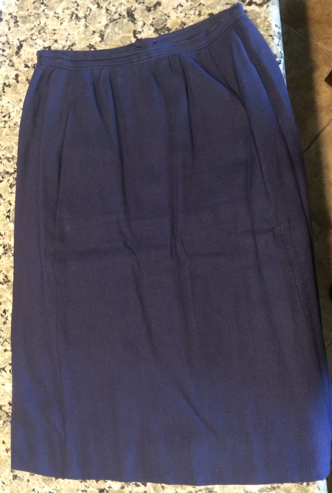 Vtg 1950/60s Women’s L’Aiglon Suit/Size 12/Jacket & Skirt/Rayon & Flax/Navy Blue