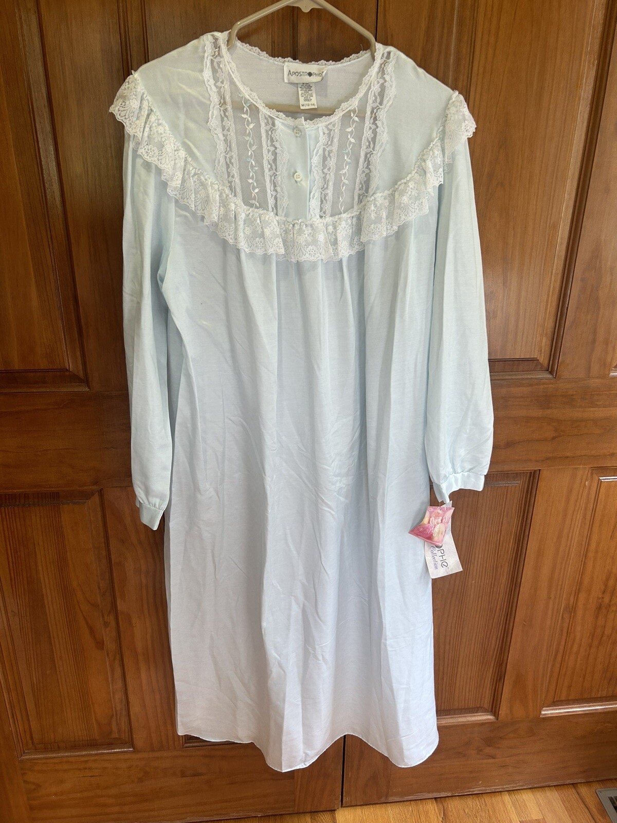 vintage Sears Apostrophe Collection Cream Puff Nightgown women’s 12-14 tag spots