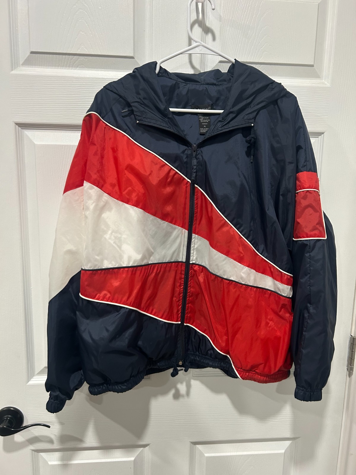 Vintage Lavon Women’s Red, White & Blue Nylon Tracksuit Size XL & Large
