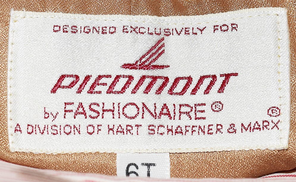Vintage -PIEDMONT AIRLINES- Woman’s Stewardess/Flight Attendant Work Uniform