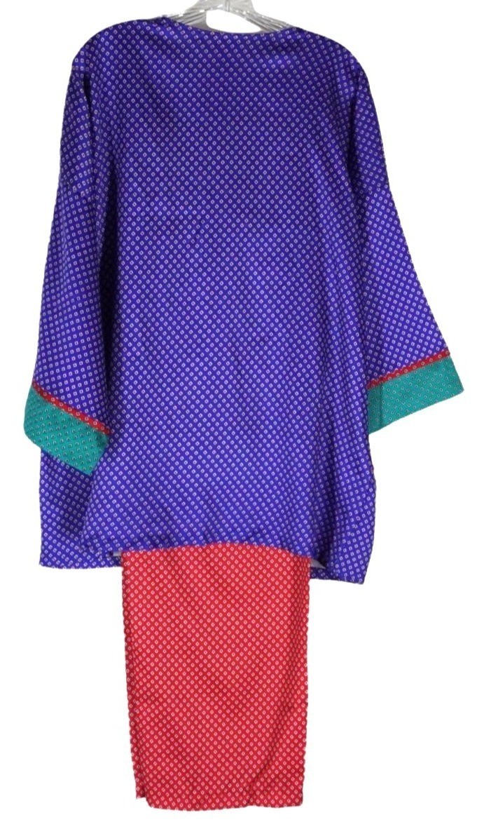 Vintage 80s Donna Richard for Gilligan O’Malley Silky Geometric Print Pajama Set