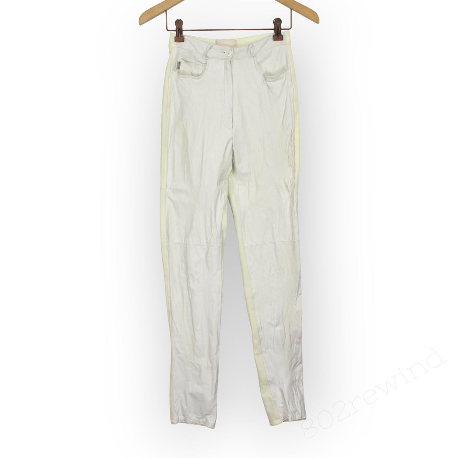 XXS Vintage Oxygene Absolu Lambskin AngelSkin Ivory Leather Stretch FreeShip