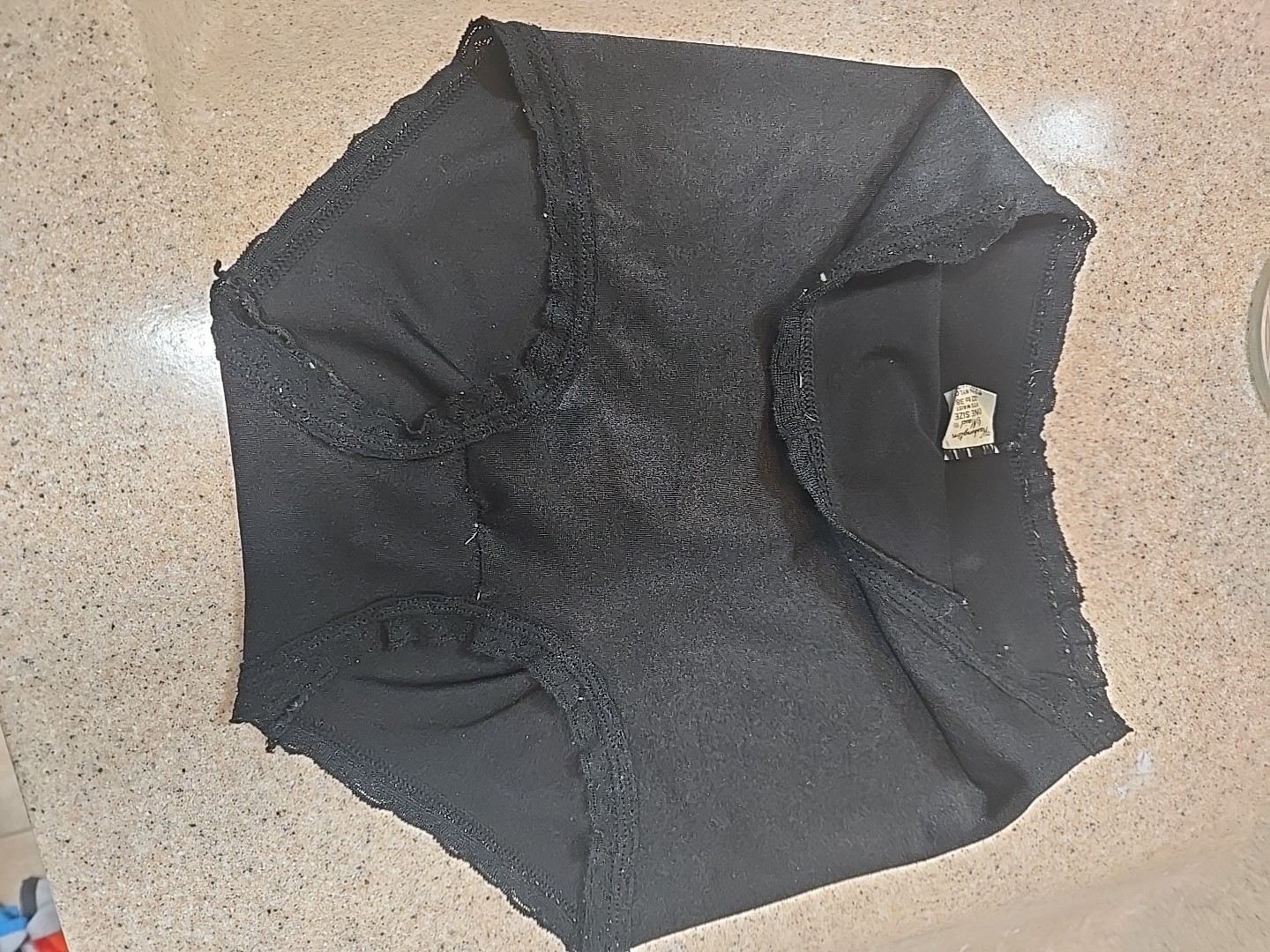 Washington Maid Vintage Panties Black One Size Waist 32 To 38 Nylon