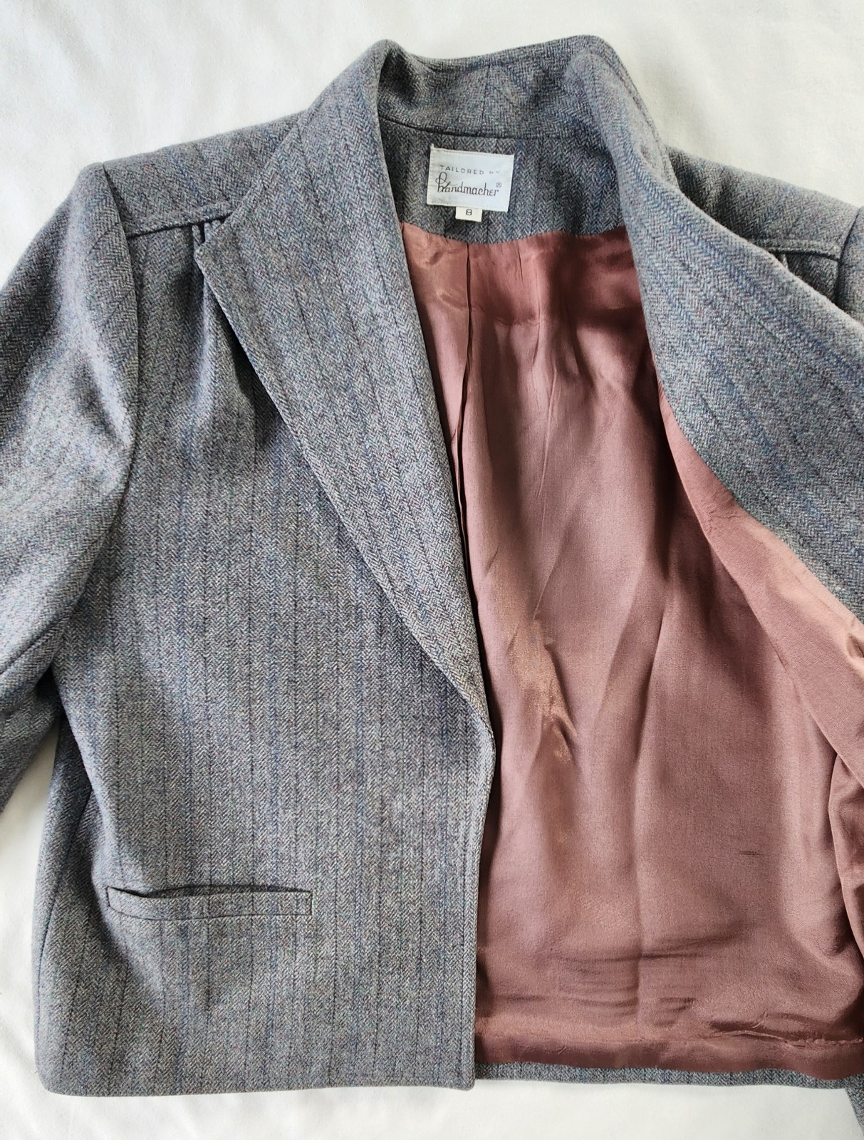 Handmacher Weathervane 100% Wool Womens Blazer Sport Coat Vtg 1950’s/1960’s