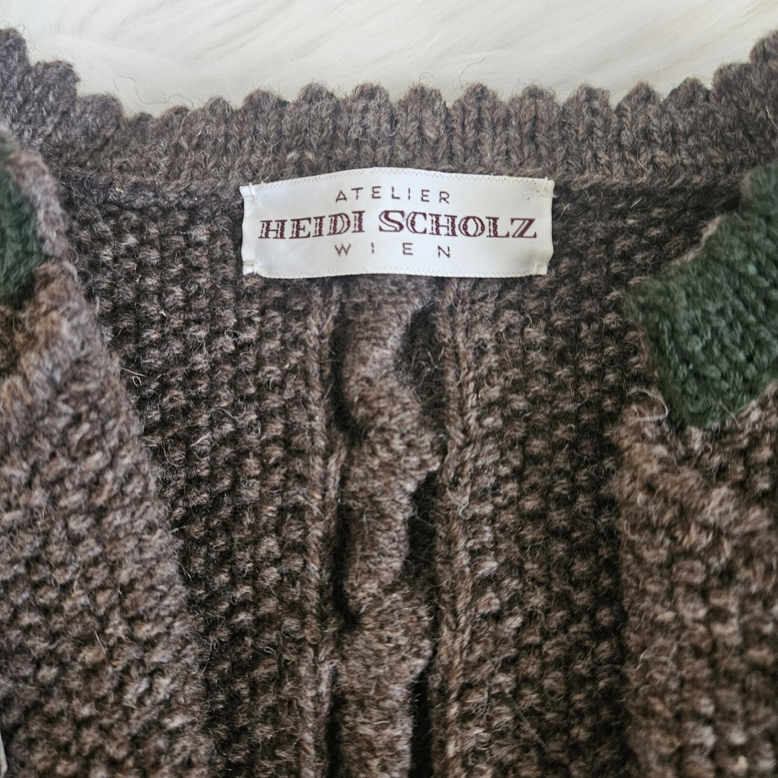 VTG Austria Jacket Octoberfest Cable Knit Hand Stitch Wool Crop Vienna US-M 70s