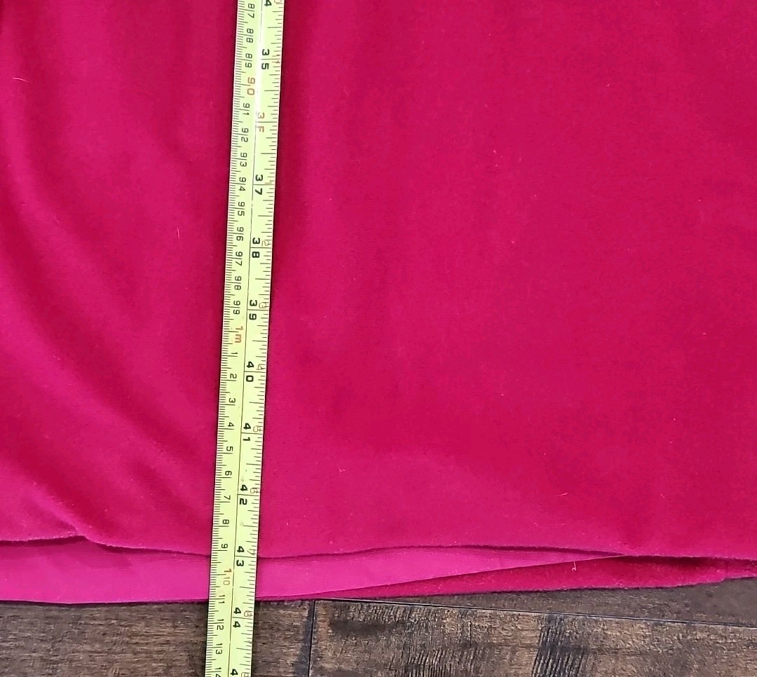 Vintage 70s Kashmiracle Wellington Red Coat Tea Length Fully Satin Lined L/XL