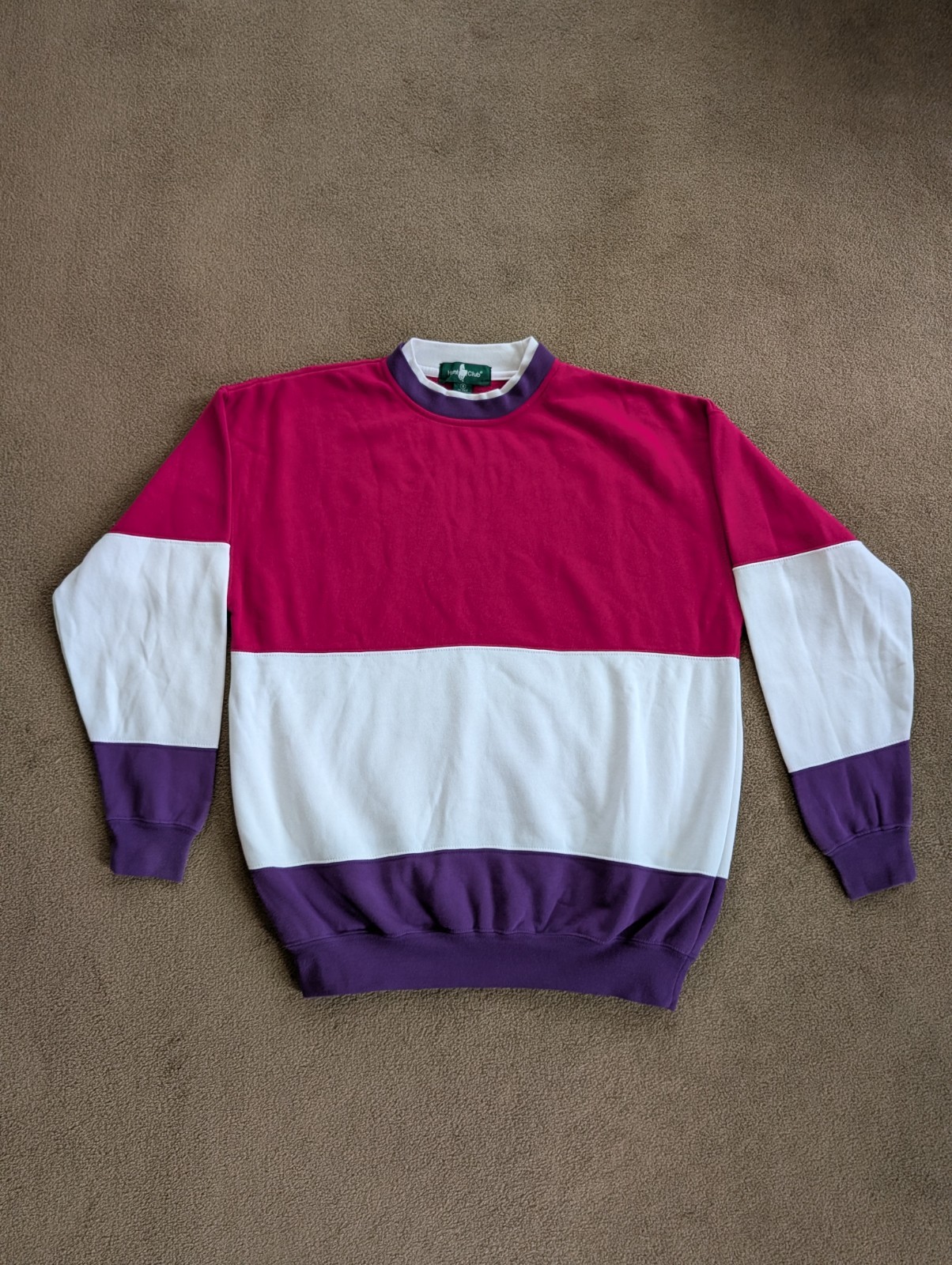 Vintage 1980’s-1990’s Women’s Hunt Club Sweatsuit Pink Purple White Size Small