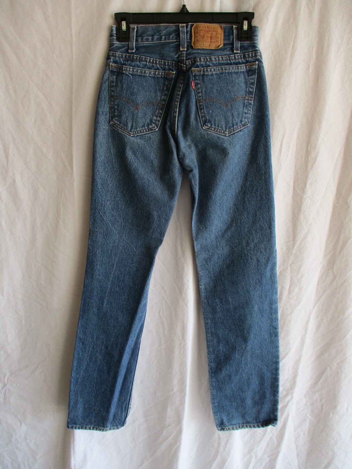 Vintage Levis 701 Student 26×32 High Waist Button Fly Medium Wash