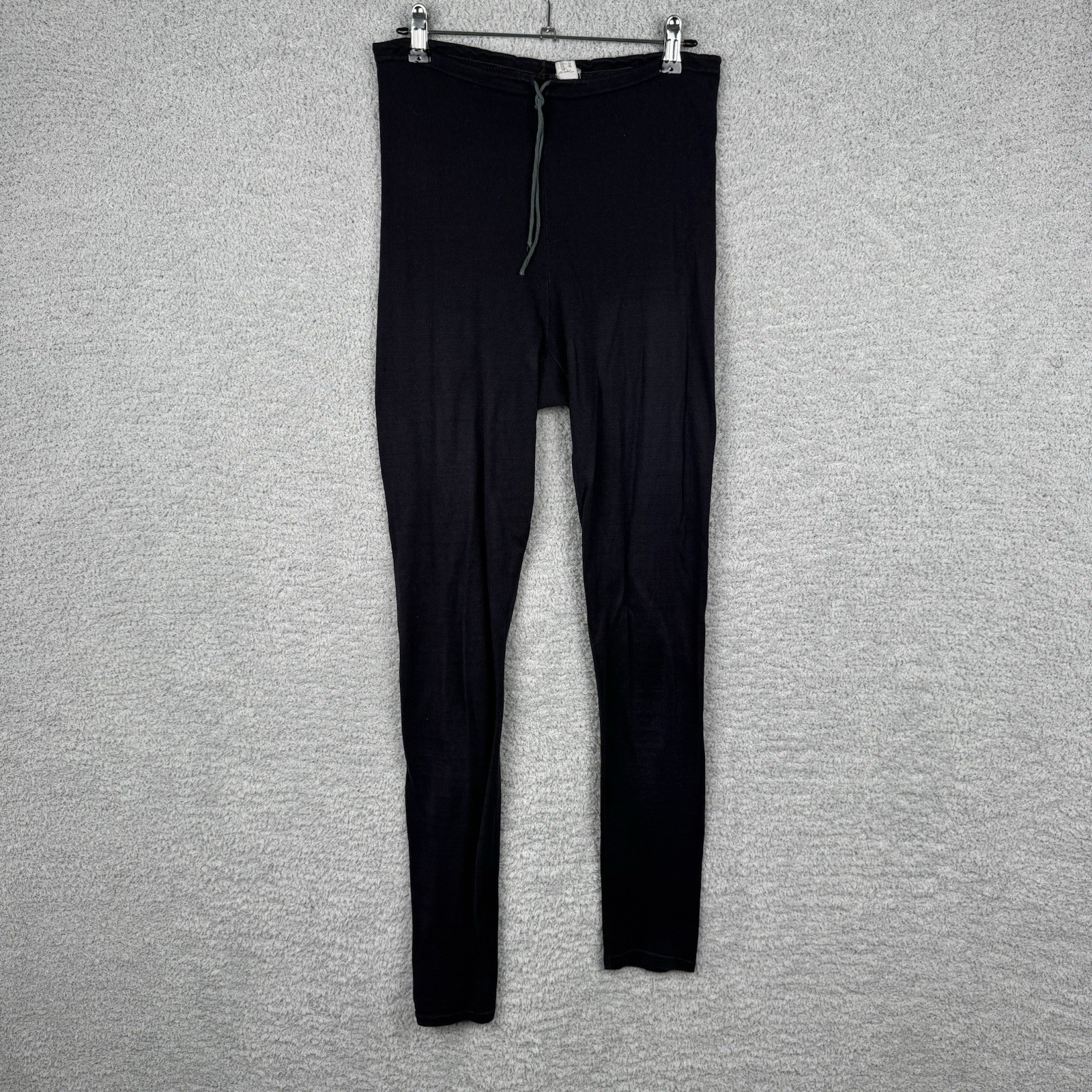 Vintage 1950s Selva Ribbed Cotton Leggings Size 16 Made in USA Blue
