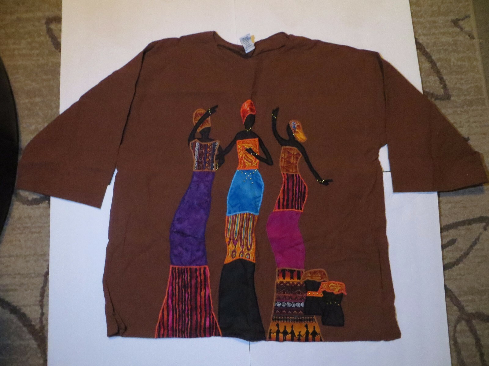 Alfredo’s Wife Women’s Brown Shirt Top 2XL