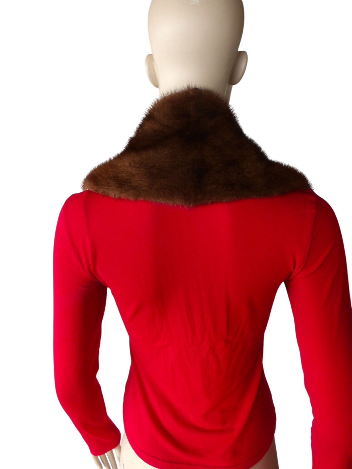 Vintage Large Mink Fur Shawl Collar Caplet 48″x6″ in Neiman Marcus Quiet Luxury