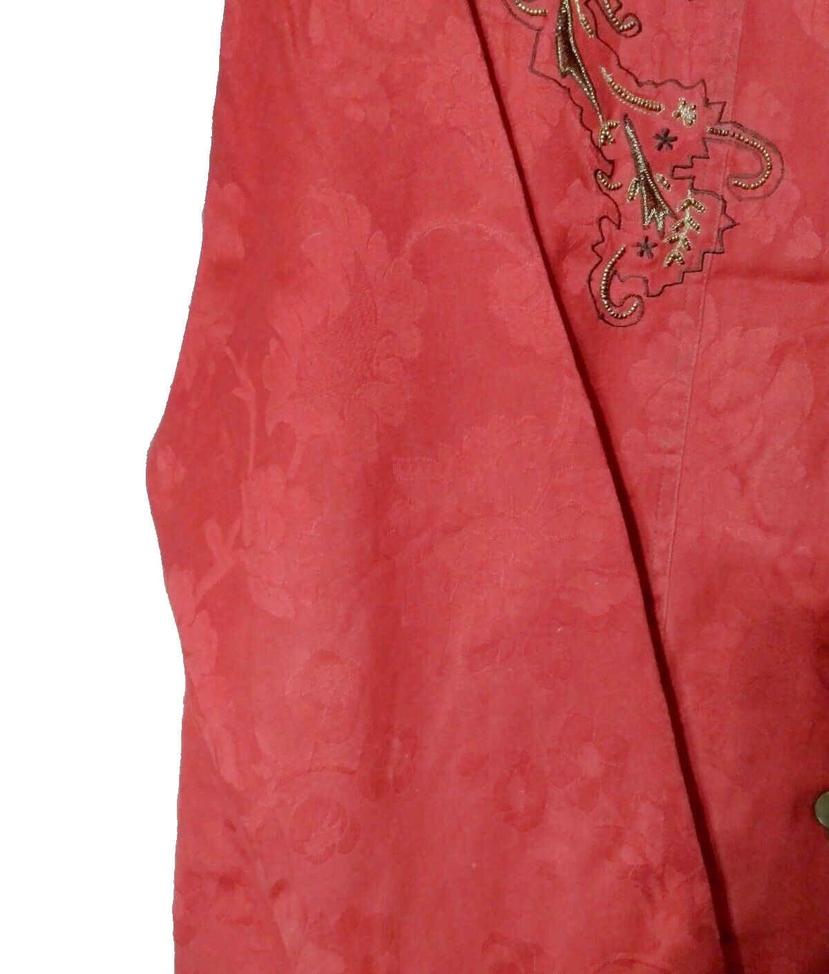 Alex Kim Embroidered Floral Print 2X Jacket