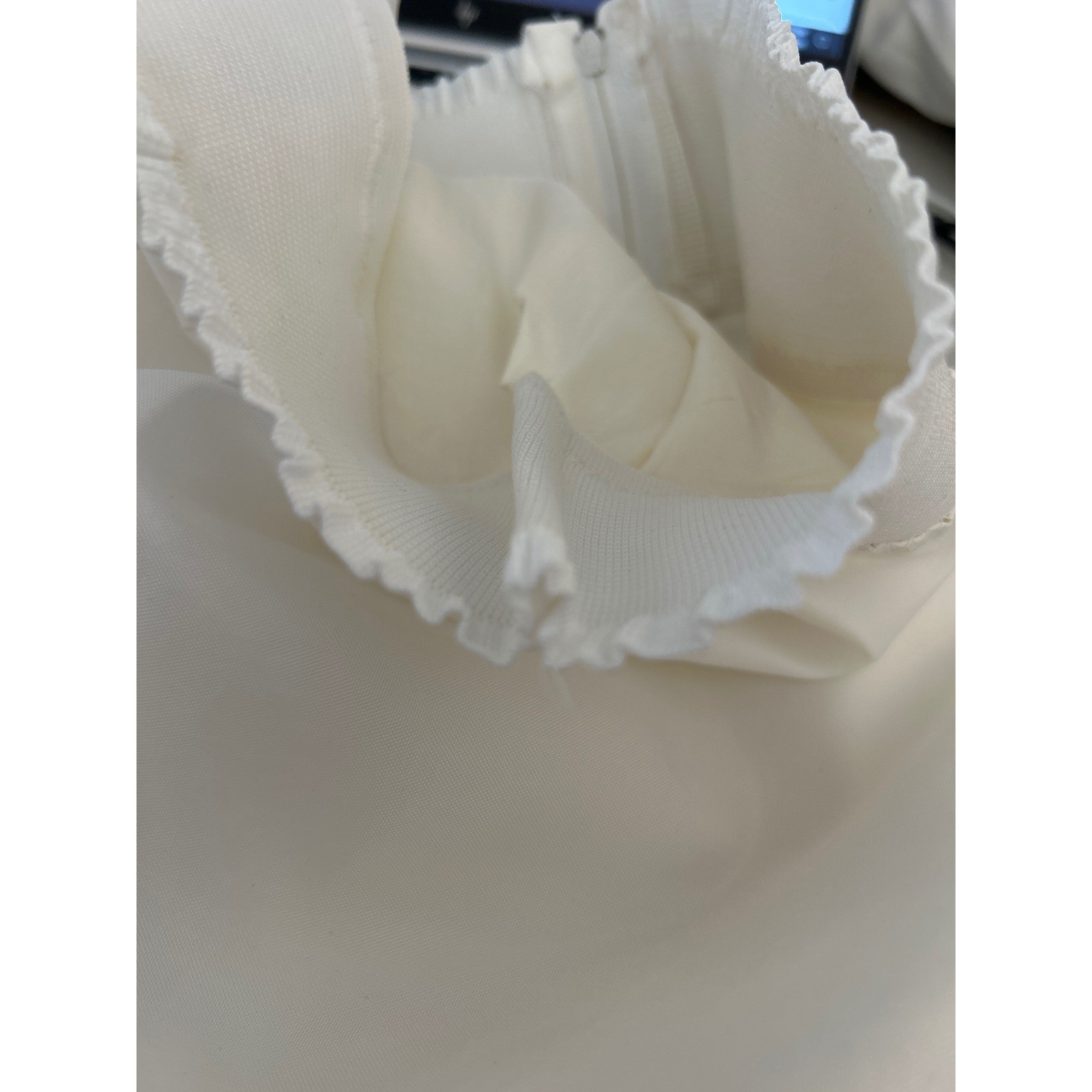 Vintage Half Slip Petticoat Cottagecore Victorian Coquette White Shabby Chic