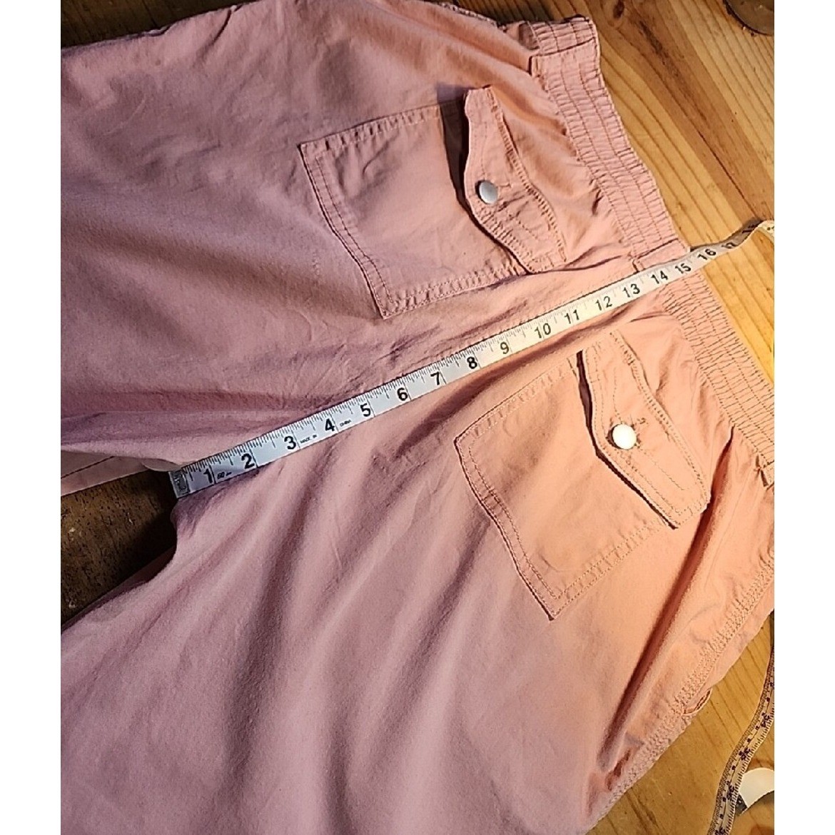 Time and Tru Dusty Rose Cargo Pants, Sz 14.