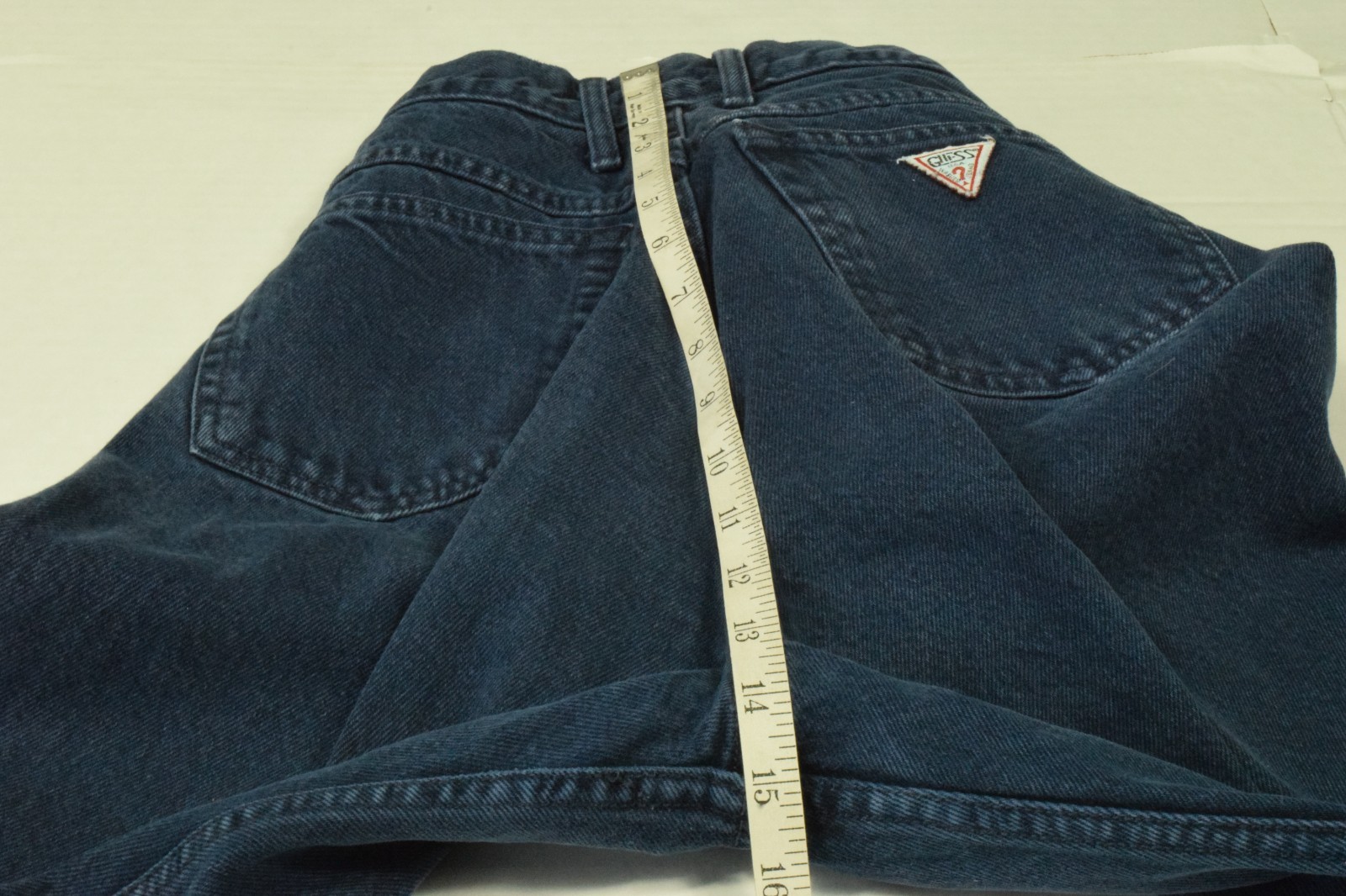 VTG Guess Jeans G Marciano 25 x 32 80s Navy Blue Wash High Waist Taper Made USA